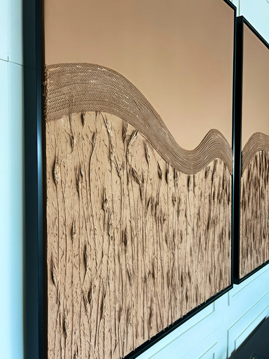 Doğa Kum Dokulu Duvar Tablosu