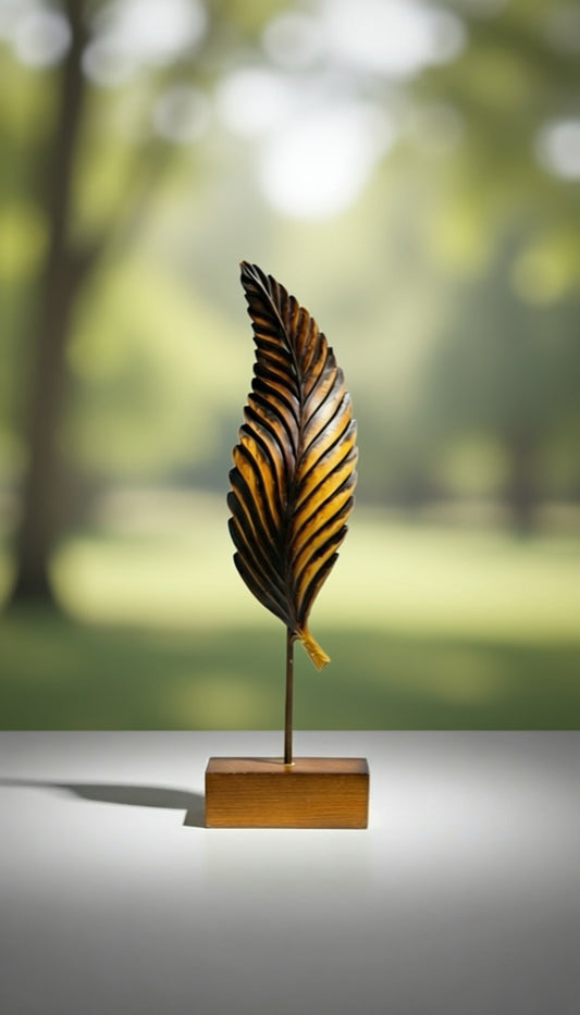 Metal Yaprak Dekoratif Obje