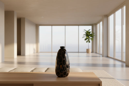 Dekoratif Cam Vazo – Minimal Boho Masa Dekoru