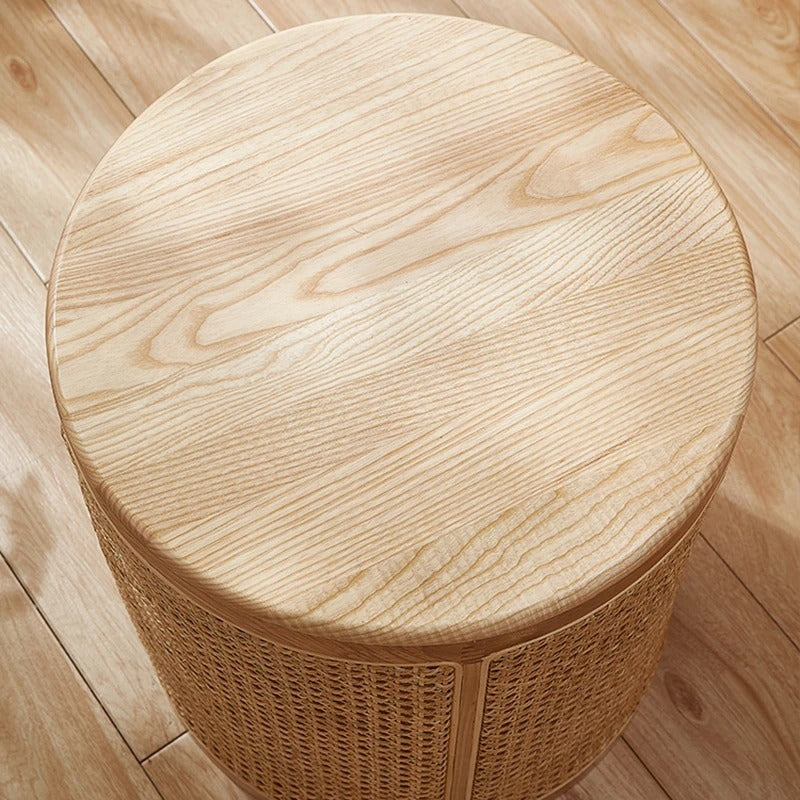 Boho Rattan Yan Sehpa