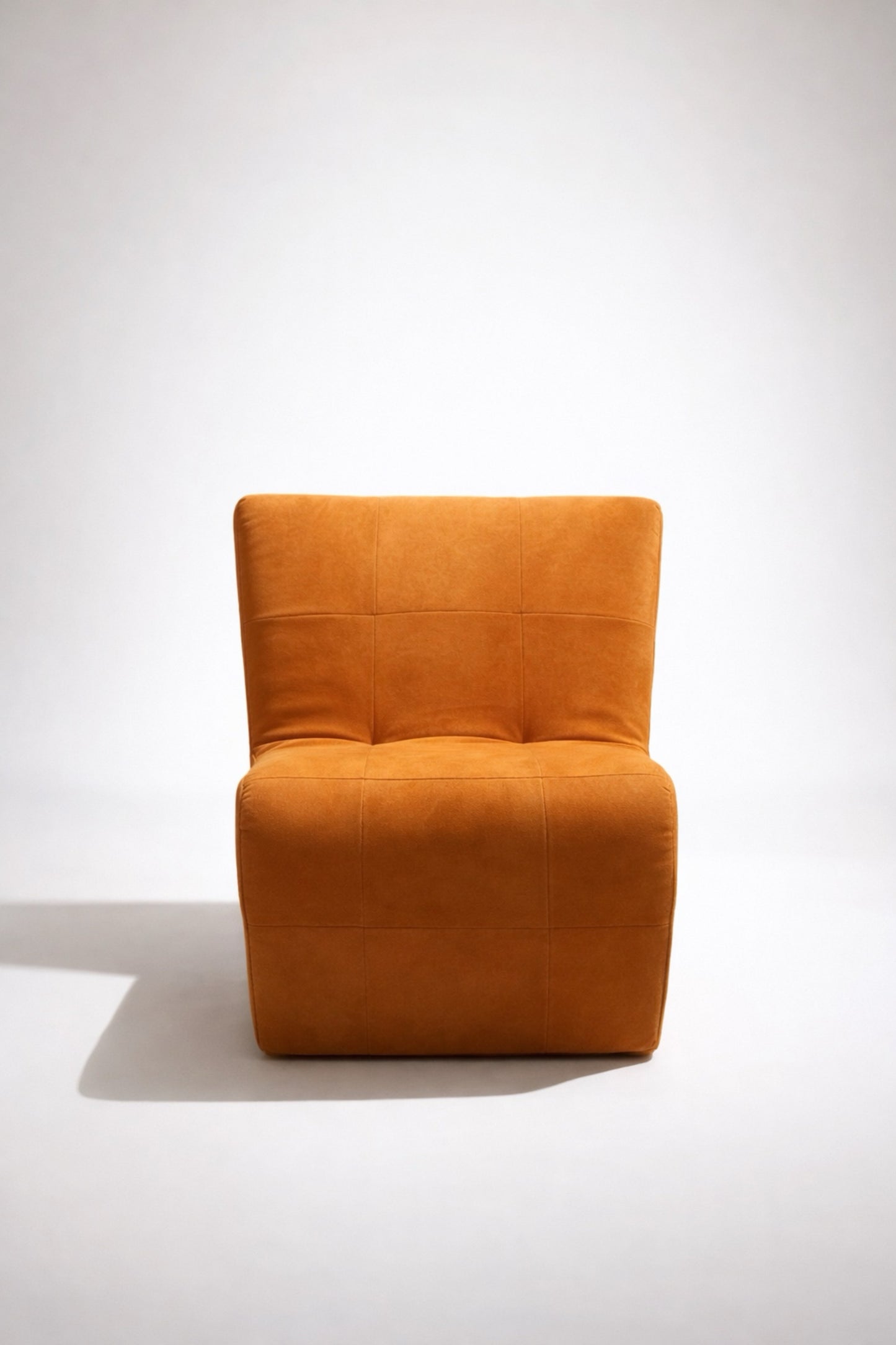 S Berjer Modern Minimal Lounge Chair – Turuncu