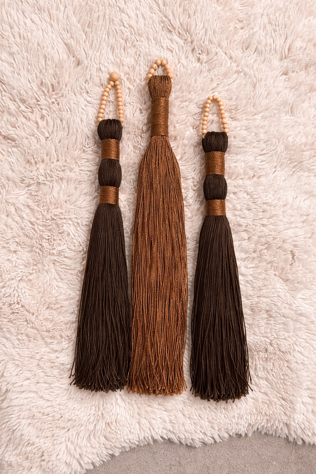 Gold 3lü Duvar Dekoru - Kahve