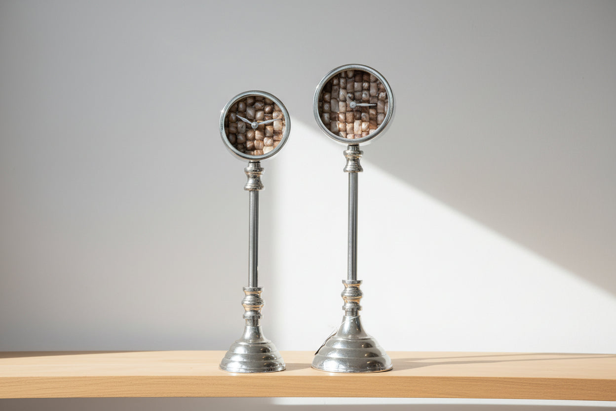 Dekoratif Metal Mumluk Seti – Modern Boho Masa Dekoru
