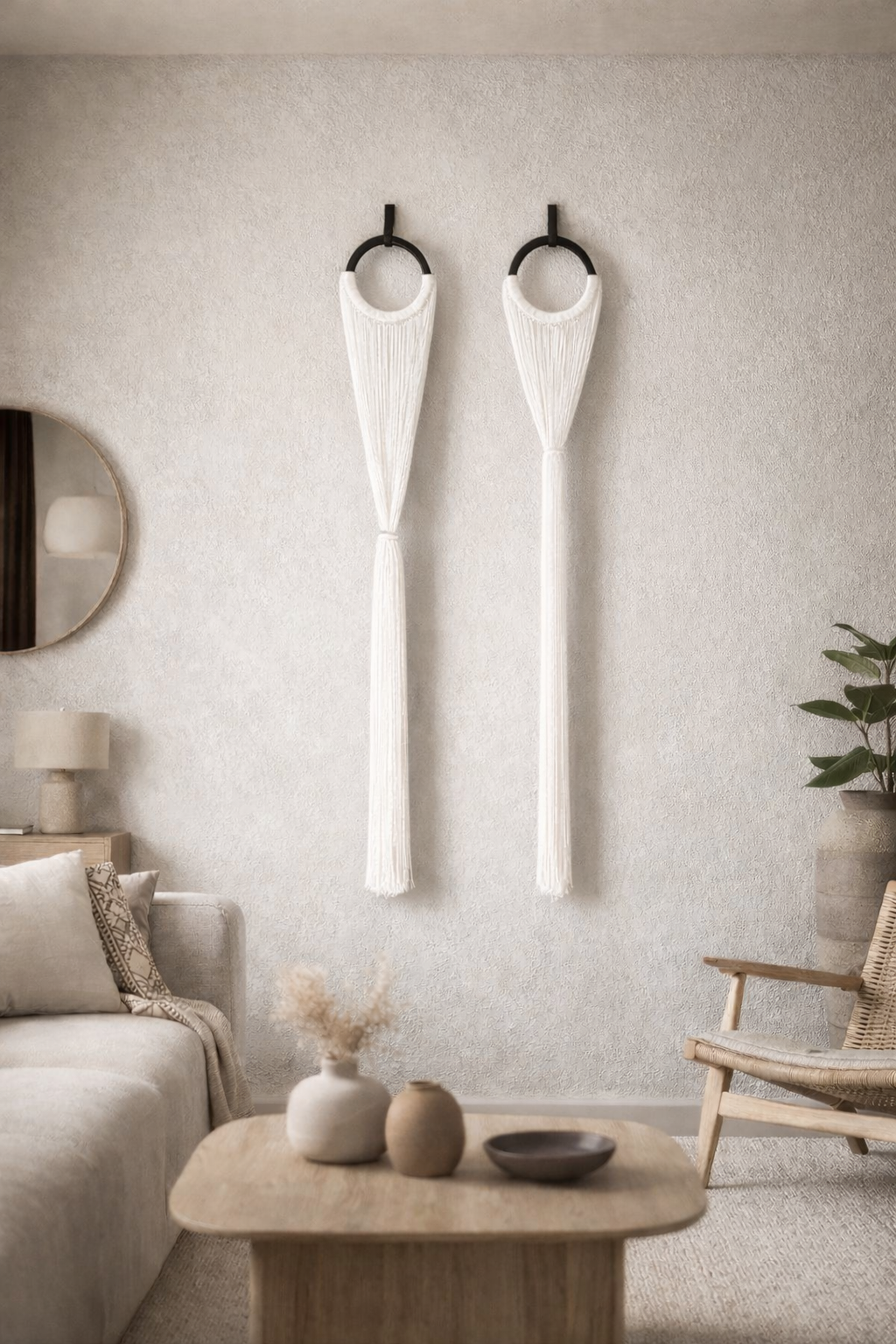 Art Sanat 2’li Duvar Dekoru – Beyaz