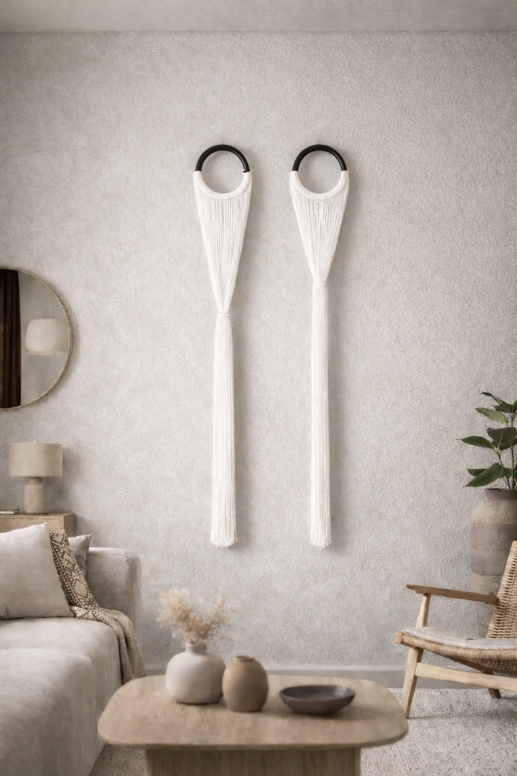 Art Sanat 2’li Duvar Dekoru – Beyaz