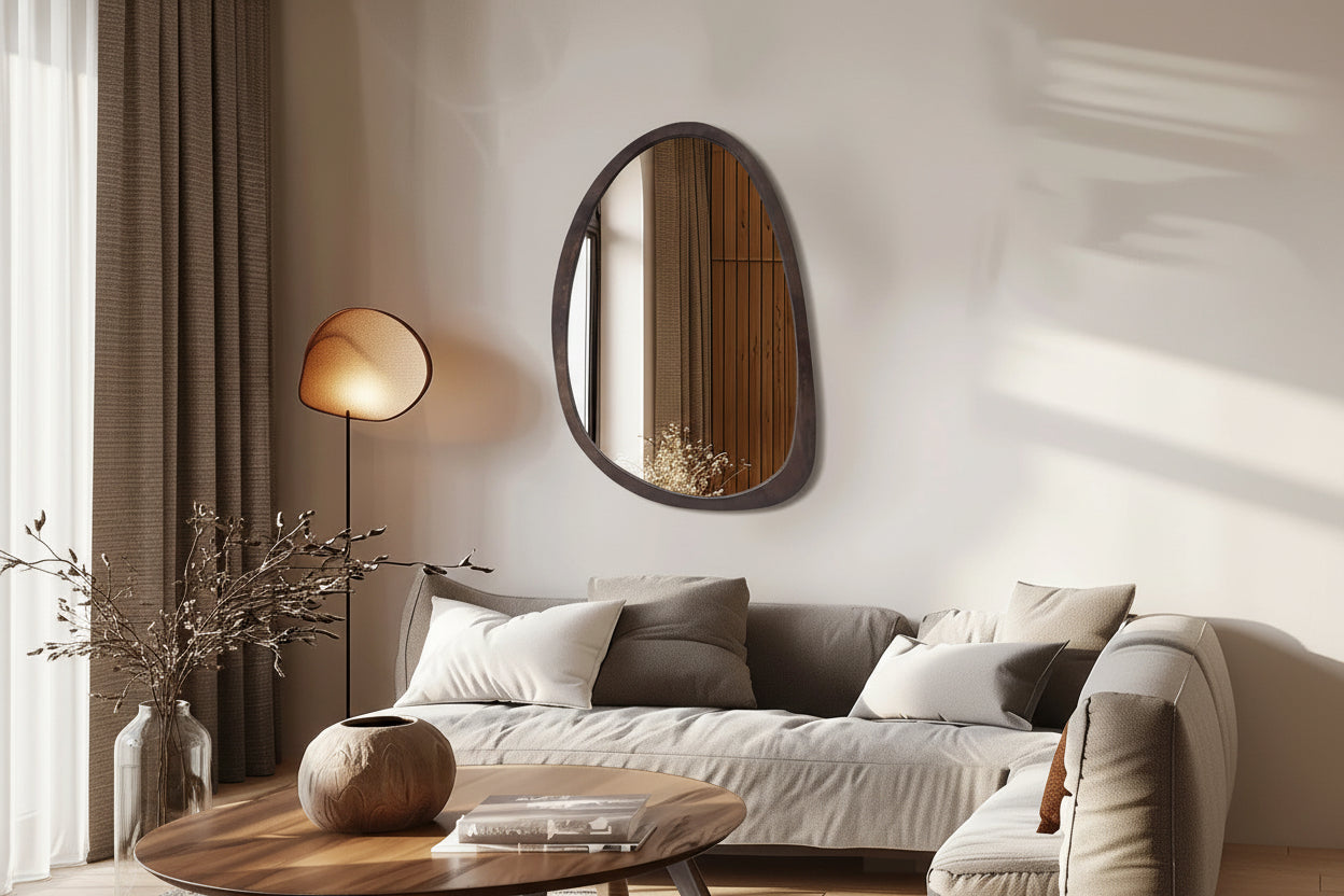 Japandi Asimetrik Duvar Aynası