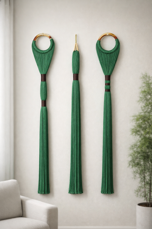 Trioa 3’lü Duvar Dekoru – Yeşil